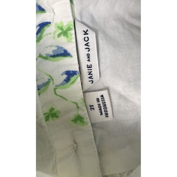 Janie & Jack Summer Pineapple Puff Sleeve Dress Size 2T Girls - Picture 6 of 8